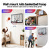 Kids Basketball Hoop 43" – Wall‑Mount Backboard, Steel Rim, Indoor/Outdoor