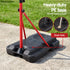 Everfit 2 in 1 Kids Basketball Hoop Adjustable Stand Over Door Scoreboard Red