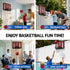 Mini Basketball Hoop Over Door Indoor LED Scoreboard Kids Set 40x30cm