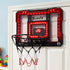 Mini Basketball Hoop Over Door Indoor LED Scoreboard Kids Set 40x30cm