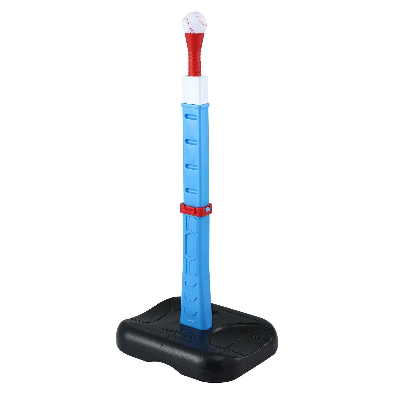 Kids Basketball Hoop Stand Baseball Set Adjustable Height Sports Toys Blue