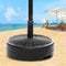 Fillable Umbrella Base Stand Water Weighted Patio Parasol Base Black