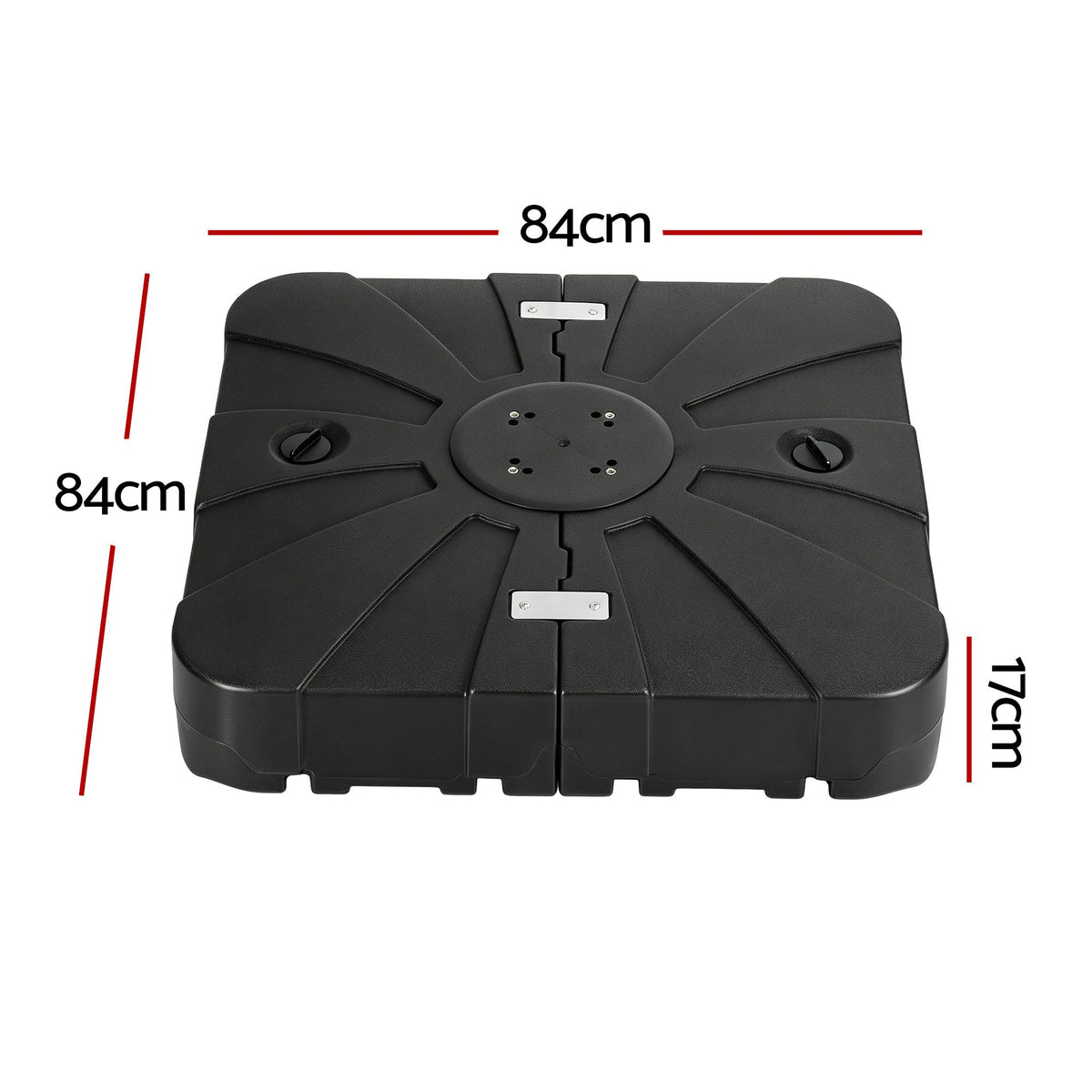 Outdoor Umbrella Base 2 Fillable 60kg Cantilever Umbrella Base with Wheels 84cm