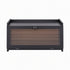 Artiss Bamboo Bread Box Kitchen Countertop Storage Clear Window Shelf 40cm Black