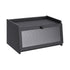 Artiss Bamboo Bread Box Kitchen Countertop Storage Clear Window Shelf 40cm Black