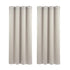 Blockout Curtains 2X 132x160cm Thermal Insulated Eyelet Drapes Beige