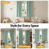 Blockout Curtains 2X 132x160cm Thermal Insulated Eyelet Drapes Green
