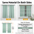 Blockout Curtains 2X 132x160cm Thermal Insulated Eyelet Drapes Green
