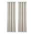 Blockout Curtains 2X 132x213cm Thermal Insulated Eyelet Drapes Beige