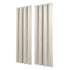 Blockout Curtains 2X 132x213cm Thermal Insulated Eyelet Drapes Beige