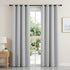 Blockout Curtains 2X 132x213cm Thermal Insulated Eyelet Drapes Grey