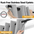 Blockout Curtains 2X 132x213cm Thermal Insulated Eyelet Drapes Grey