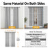 Blockout Curtains 2X 132x213cm Thermal Insulated Eyelet Drapes Grey
