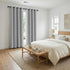 Blockout Curtains 2X 132x213cm Thermal Insulated Eyelet Drapes Grey