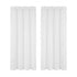 Block Out Curtains 2‑Pack White Light‑Filtering Panels with Rod Pocket 132x160cm