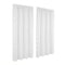 Block Out Curtains 2‑Pack White Light‑Filtering Panels with Rod Pocket 132x160cm