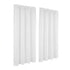 Block Out Curtains 2‑Pack White Light‑Filtering Panels with Rod Pocket 132x160cm