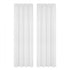 Blockout Curtains 2‑Pack White Light‑Filtering Panels with Rod Pocket 132x213cm