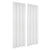 Blockout Curtains 2‑Pack White Light‑Filtering Panels with Rod Pocket 132x213cm