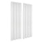 Blockout Curtains 2‑Pack White Light‑Filtering Panels with Rod Pocket 132x213cm