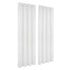 Blockout Curtains 2‑Pack White Light‑Filtering Panels with Rod Pocket 132x213cm