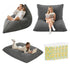 3‑in‑1 Corduroy Bean Bag – Memory Foam, Floor Cushion/Sofa/Chair, Grey