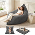 3‑in‑1 Corduroy Bean Bag – Memory Foam, Floor Cushion/Sofa/Chair, Grey