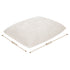 Artiss 3 in 1 Bean Bag Chair Cover (No Filler) Convertible Bean Bag for Adults, Corduroy Stuffed Animal Storage Bean Bag Cover Washable for Living Room Bedroom, Beige