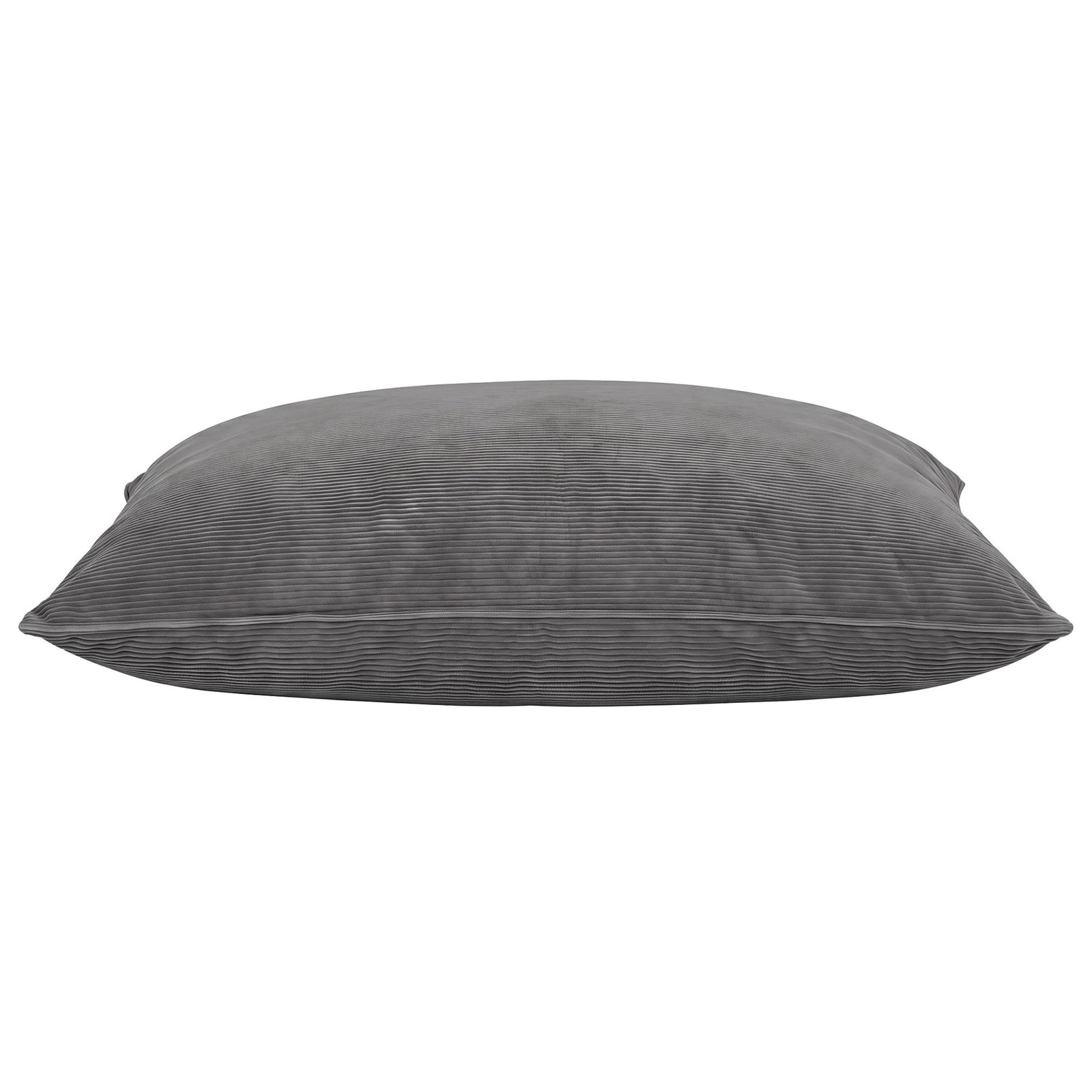 3‑in‑1 Bean Bag Cover – Corduroy, 180×140cm, Floor Cushion/Sofa/Chair, Grey