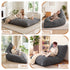 3‑in‑1 Bean Bag Cover – Corduroy, 180×140cm, Floor Cushion/Sofa/Chair, Grey