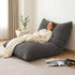 3‑in‑1 Bean Bag Cover – Corduroy, 180×140cm, Floor Cushion/Sofa/Chair, Grey