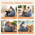 Bean Bag Cover – Indoor/Outdoor, 600D Polyester, Water‑Resistant, Grey