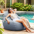 Bean Bag Cover – Indoor/Outdoor, 600D Polyester, Water‑Resistant, Grey