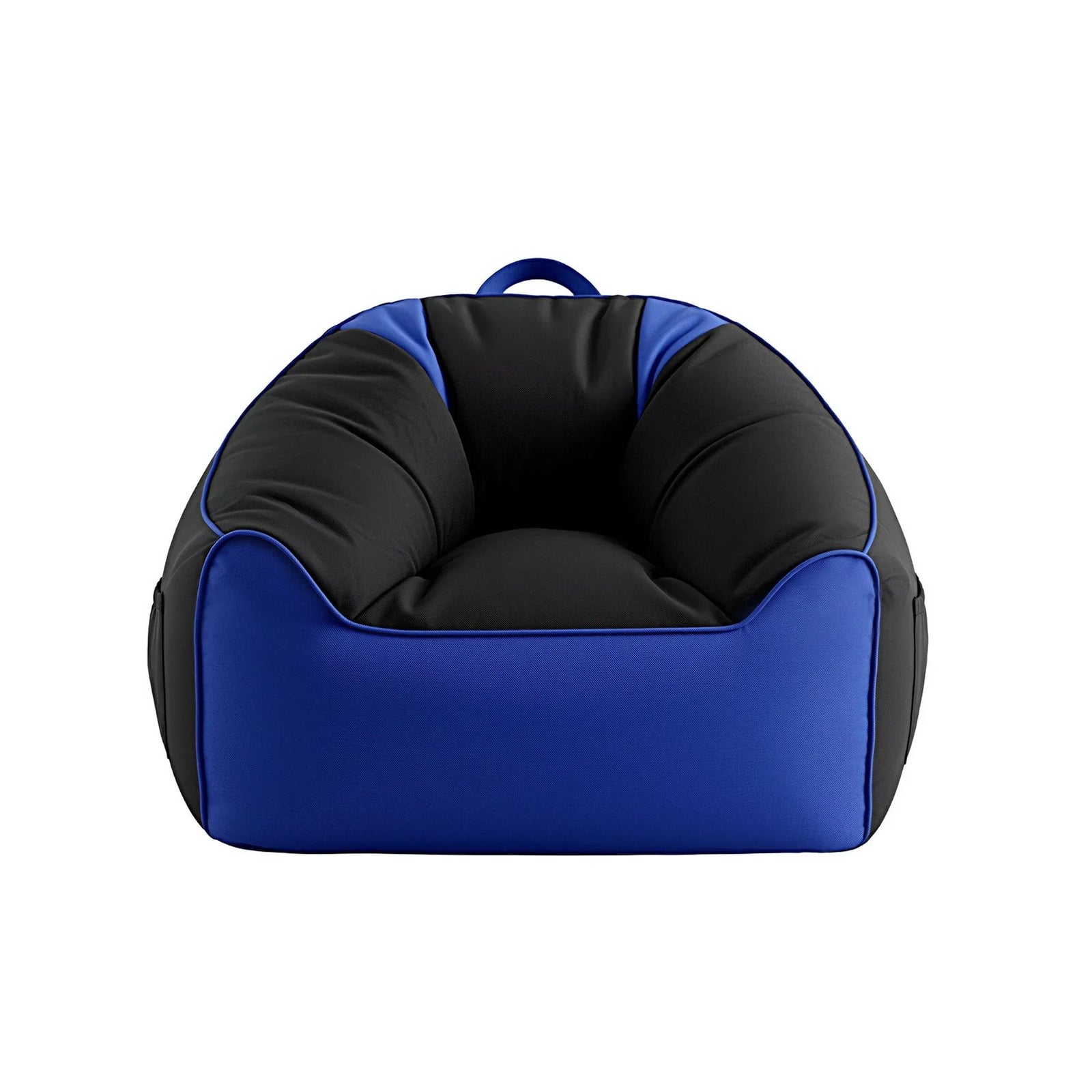 Gaming Bean Bag Cover – 600D, Water‑Resistant, Storage Pockets, Blue/Black