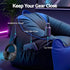 Gaming Bean Bag Cover – 600D, Water‑Resistant, Storage Pockets, Blue/Black