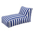 Outdoor Bean Bag Chair Cover (No Filler) Splash-Proof Beanbag Lounge Sofacover Stuffed Animal Storage Bean Bag Cover for Patio Poolside Relaxing, Blue