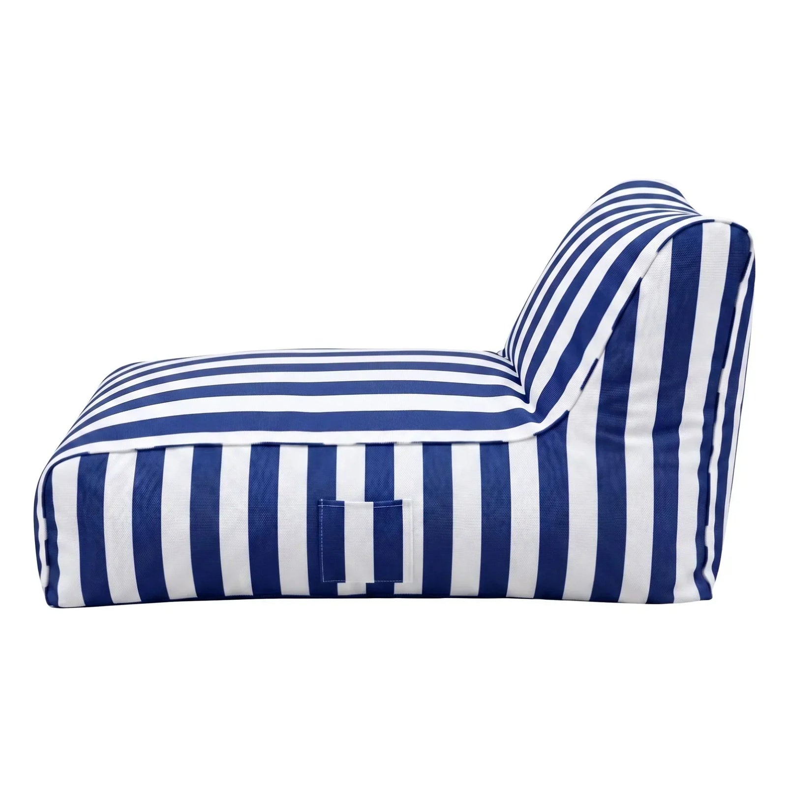 Outdoor Bean Bag Chair Cover (No Filler) Splash-Proof Beanbag Lounge Sofacover Stuffed Animal Storage Bean Bag Cover for Patio Poolside Relaxing, Blue