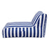 Outdoor Bean Bag Chair Cover (No Filler) Splash-Proof Beanbag Lounge Sofacover Stuffed Animal Storage Bean Bag Cover for Patio Poolside Relaxing, Blue