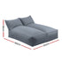 2‑Seater Bean Bag Cover – 600D Outdoor, L‑Shape Support, 160×150×80cm, Grey