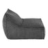 Corduroy Bean Bag Cover – L‑Shape Support, Soft Texture, Washable, Grey