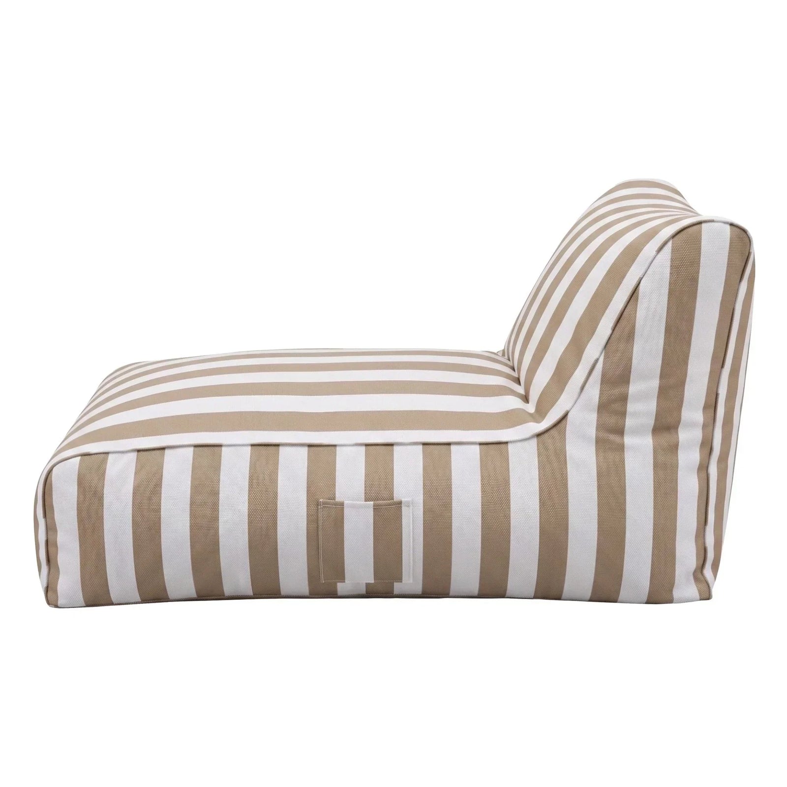 Outdoor Bean Bag Chair Cover (No Filler) Splash-Proof Beanbag Lounge Sofacover Stuffed Animal Storage Bean Bag Cover for Patio Poolside Relaxing, Taupe