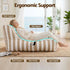Outdoor Bean Bag Chair Cover (No Filler) Splash-Proof Beanbag Lounge Sofacover Stuffed Animal Storage Bean Bag Cover for Patio Poolside Relaxing, Taupe