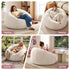 Faux Fur Bean Bag Cover – Large 107cm, Beige, Soft, Washable, No Filling