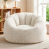 Faux Fur Bean Bag Cover – Large 107cm, Beige, Soft, Washable, No Filling