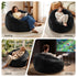 Faux Fur Bean Bag Cover – Large 107cm, Black, Soft, Washable, No Filling
