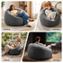Faux Fur Bean Bag Cover – Large 107cm, Grey, Soft, Washable, No Filling