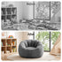 Faux Fur Bean Bag Cover – Large 107cm, Grey, Soft, Washable, No Filling