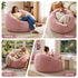 Artiss Faux Fur Bean Bag Cover – Large 107cm, Pink, Soft, Washable, No Filling