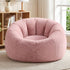 Artiss Faux Fur Bean Bag Cover – Large 107cm, Pink, Soft, Washable, No Filling