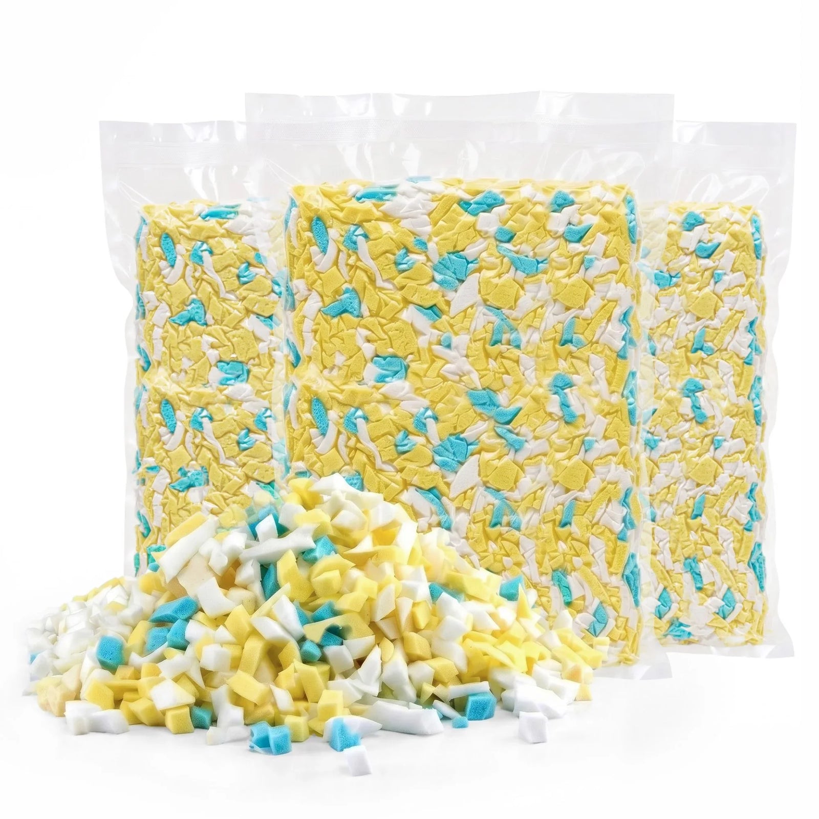 15lbs (6.6KG) Bean Bag Filler Shredded Memory Foam Filling High Density Soft Pillow Stuffing for Bean Bag Chair, Couch Cushion, Dog Bed, Stuffed Animals and Arts Crafts